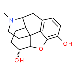 ChemSpider 2D Image | (6alpha)-17-Methyl-4,5-epoxymorphinan-3,6-diol | C17H21NO3