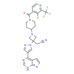 ChemSpider 2D Image | itacitinib | C26H23F4N9O