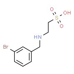 ChemSpider 2D Image | 2-[(3-Bromobenzyl)amino]ethanesulfonic acid | C9H12BrNO3S