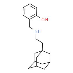 ChemSpider 2D Image | 2-[({2-[(3s,5s,7s)-Adamantan-1-yl]ethyl}amino)methyl]phenol | C19H27NO