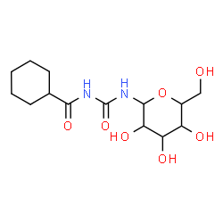 ChemSpider 2D Image | N-[(Cyclohexylcarbonyl)carbamoyl]-beta-D-glucopyranosylamine | C14H24N2O7
