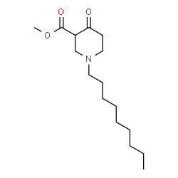 ChemSpider 2D Image | Methyl 1-nonyl-4-oxo-3-piperidinecarboxylate | C16H29NO3