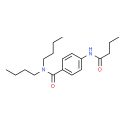ChemSpider 2D Image | N,N-Dibutyl-4-(butyrylamino)benzamide | C19H30N2O2