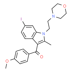 ChemSpider 2D Image | 6-Iodopravadoline | C23H25IN2O3