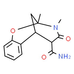 ChemSpider 2D Image | 9,10-Dimethyl-11-oxo-8-oxa-10-azatricyclo[7.3.1.0~2,7~]trideca-2,4,6-triene-12-carboxamide | C14H16N2O3
