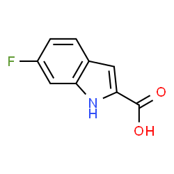 ChemSpider 2D Image | 6-Fluoroindole-2-carboxylic acid | C9H6FNO2