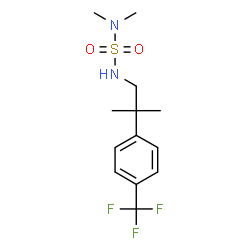 ChemSpider 2D Image | N,N-Dimethyl-N'-{2-methyl-2-[4-(trifluoromethyl)phenyl]propyl}sulfuric diamide | C13H19F3N2O2S