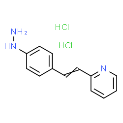 ChemSpider 2D Image | 2-[2-(4-Hydrazinophenyl)vinyl]pyridine dihydrochloride | C13H15Cl2N3