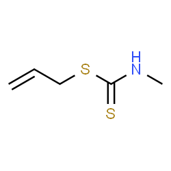 ChemSpider 2D Image | Allyl methylcarbamodithioate | C5H9NS2
