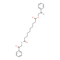 ChemSpider 2D Image | Bis(2-oxo-2-phenylethyl) sebacate | C26H30O6