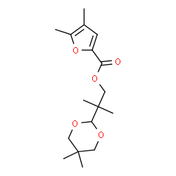 ChemSpider 2D Image | 2-(5,5-Dimethyl-1,3-dioxan-2-yl)-2-methylpropyl 4,5-dimethyl-2-furoate | C17H26O5