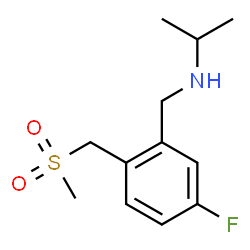 ChemSpider 2D Image | N-{5-Fluoro-2-[(methylsulfonyl)methyl]benzyl}-2-propanamine | C12H18FNO2S