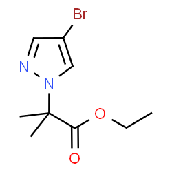 ChemSpider 2D Image | Ethyl 2-(4-bromo-1H-pyrazol-1-yl)-2-methylpropanoate | C9H13BrN2O2