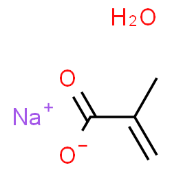 ChemSpider 2D Image | Sodium 2-methylacrylate hydrate (1:1:1) | C4H7NaO3
