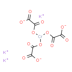 ChemSpider 2D Image | Tripotassium tris[ethanedioato(2-)-kappaO~1~]chromate(3-) | C6CrK3O12