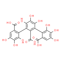 ChemSpider 2D Image | Nonahydroxytriphenic acid | C21H14O15