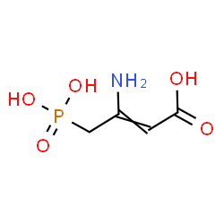 ChemSpider 2D Image | 3-Amino-4-phosphono-2-butenoic acid | C4H8NO5P