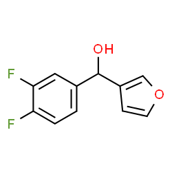 ChemSpider 2D Image | (3,4-Difluorophenyl)(3-furyl)methanol | C11H8F2O2