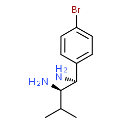 ChemSpider 2D Image | (1S,2R)-1-(4-Bromophenyl)-3-methyl-1,2-butanediamine | C11H17BrN2