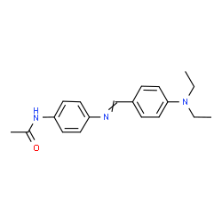 ChemSpider 2D Image | N-(4-{[4-(diethylamino)benzylidene]amino}phenyl)acetamide | C19H23N3O