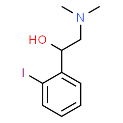 ChemSpider 2D Image | 2-(Dimethylamino)-1-(2-iodophenyl)ethanol | C10H14INO