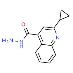 ChemSpider 2D Image | 2-Cyclopropyl-4-quinolinecarbohydrazide | C13H13N3O