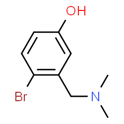 ChemSpider 2D Image | 4-Bromo-3-dimethylaminomethylphenol | C9H12BrNO