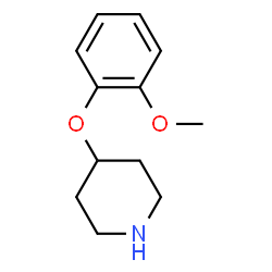 ChemSpider 2D Image | 4-(2-Methoxyphenoxy)piperidine | C12H17NO2