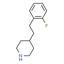 ChemSpider 2D Image | 4-(2-Fluorophenethyl)piperidine | C13H18FN