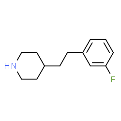 ChemSpider 2D Image | 4-[2-(3-Fluorophenyl)ethyl]piperidine | C13H18FN