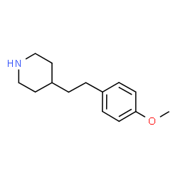 ChemSpider 2D Image | 4-[2-(4-Methoxyphenyl)ethyl]piperidine | C14H21NO