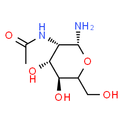 ChemSpider 2D Image | (5xi)-2-Acetamido-2-deoxy-beta-D-lyxo-hexopyranosylamine | C8H16N2O5