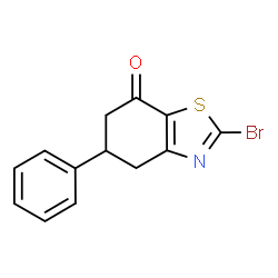 ChemSpider 2D Image | 2-Bromo-5-phenyl-5,6-dihydro-1,3-benzothiazol-7(4H)-one | C13H10BrNOS