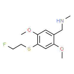 ChemSpider 2D Image | 1-{4-[(2-Fluoroethyl)sulfanyl]-2,5-dimethoxyphenyl}-N-methylmethanamine | C12H18FNO2S