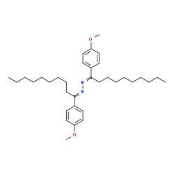 ChemSpider 2D Image | Bis[1-(4-methoxyphenyl)decylidene]hydrazine | C34H52N2O2