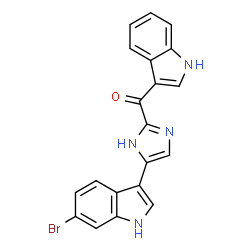ChemSpider 2D Image | bromodeoxytopsentin | C20H13BrN4O