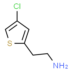 ChemSpider 2D Image | 2-(4-Chloro-2-thienyl)ethanamine | C6H8ClNS