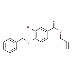 ChemSpider 2D Image | 2-Propyn-1-yl 4-(benzyloxy)-3-bromobenzoate | C17H13BrO3