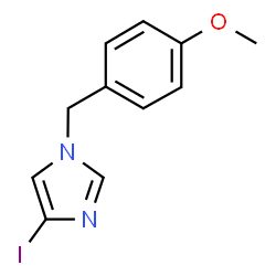 ChemSpider 2D Image | 4-Iodo-1-(4-methoxybenzyl)-1H-imidazole | C11H11IN2O
