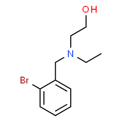 ChemSpider 2D Image | 2-[(2-Bromobenzyl)(ethyl)amino]ethanol | C11H16BrNO