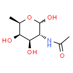 ChemSpider 2D Image | 2-Acetamido-2,6-dideoxy-D-galactopyranose | C8H15NO5