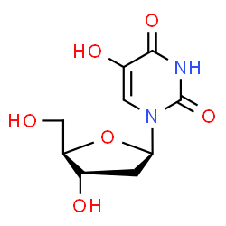 ChemSpider 2D Image | 2'-Deoxy-5-hydroxyuridine | C9H12N2O6