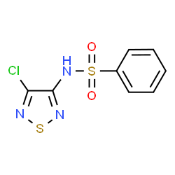 ChemSpider 2D Image | N-(4-Chloro-1,2,5-thiadiazol-3-yl)benzenesulfonamide | C8H6ClN3O2S2