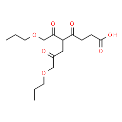 ChemSpider 2D Image | 4,7-Dioxo-8-propoxy-5-(propoxyacetyl)octanoic acid | C16H26O7
