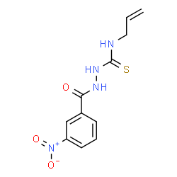 ChemSpider 2D Image | N-Allyl-2-(3-nitrobenzoyl)hydrazinecarbothioamide | C11H12N4O3S
