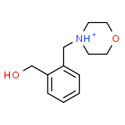 ChemSpider 2D Image | 4-[2-(Hydroxymethyl)benzyl]morpholin-4-ium | C12H18NO2