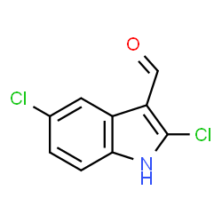 ChemSpider 2D Image | 2,5-Dichloro-1H-indole-3-carbaldehyde | C9H5Cl2NO