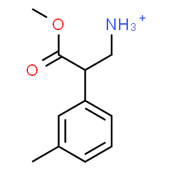 ChemSpider 2D Image | 3-Methoxy-2-(3-methylphenyl)-3-oxo-1-propanaminium | C11H16NO2