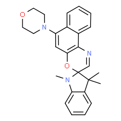 ChemSpider 2D Image | 1,3,3-Trimethyl-6'-morpholinospiro[indoline-2,3'-naphtho[2,1-b][1,4]oxazine] | C26H27N3O2