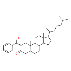 ChemSpider 2D Image | 2-[Hydroxy(phenyl)methylene]cholestan-3-one | C34H50O2